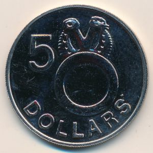 Соломоновы острова, 5 долларов (1978–1983 г.)