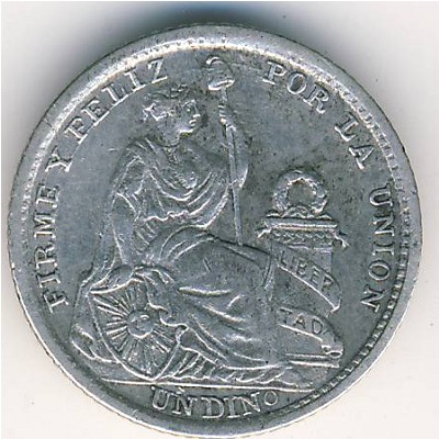Peru, 1 dinero, 1893–1916