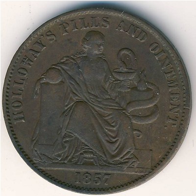 Австралия, 1/2 пенни (1857–1858 г.)
