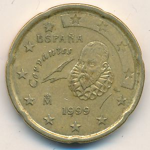 Испания, 20 евроцентов (1999 г.)