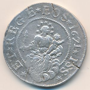 Genoa, 1 scudo, 1637–1725