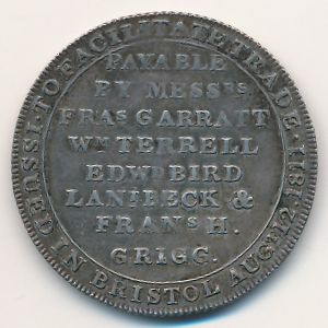 Бристоль, 12 пенсов (1811 г.)