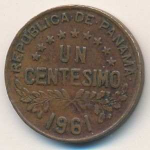 Panama, 1 centesimo, 1961