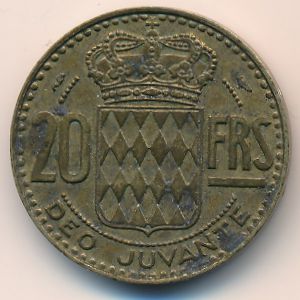 Monaco, 20 francs, 1950