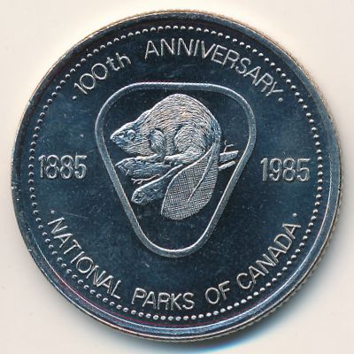 Canada., 1 dollar, 1985