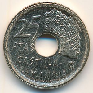 Испания, 25 песет (1996 г.)