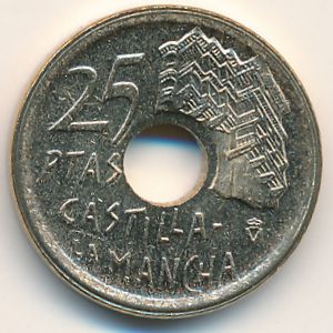 Испания, 25 песет (1996 г.)