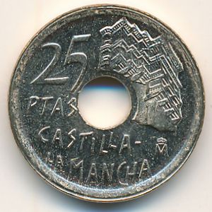 Испания, 25 песет (1996 г.)