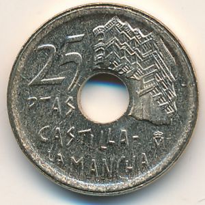 Испания, 25 песет (1996 г.)