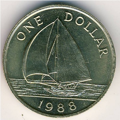 Бермудские острова, 1 доллар (1988–1997 г.)