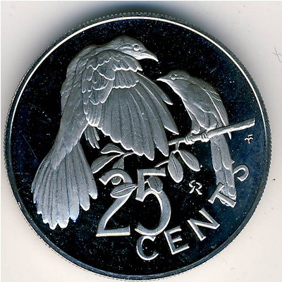 Виргинские острова, 25 центов (1973–1984 г.)