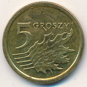 Польша, 5 грошей (2013–2019 г.)