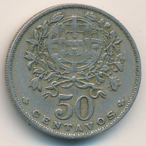 Portugal, 50 centavos, 1959