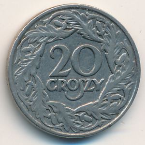 Польша, 20 грошей (1923 г.)