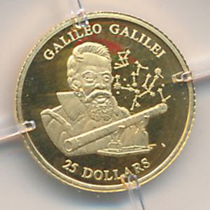 Liberia, 25 dollars, 2001