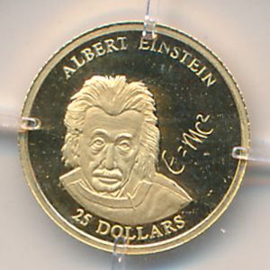 Liberia, 25 dollars, 2001