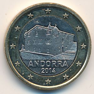 Andorra, 1 euro, 2014–2016