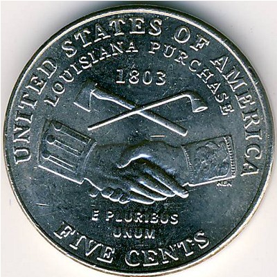 USA, 5 cents, 2004