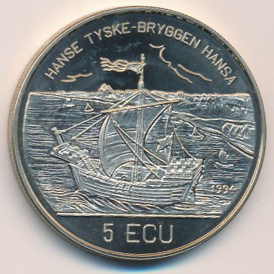 Норвегия., 5 экю (1994 г.)