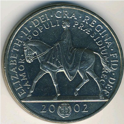Великобритания, 5 фунтов (2002 г.)