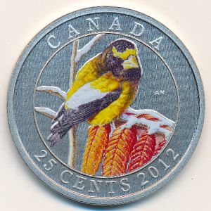 Canada, 25 cents, 2012