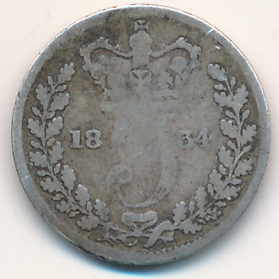 Great Britain, 3 pence, 1831–1837