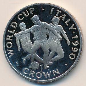 Gibraltar, 1 crown, 1990