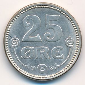Дания, 25 эре (1913–1918 г.)