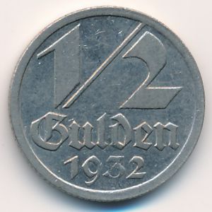Danzig, 1/2 gulden, 1932