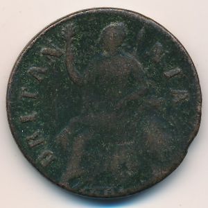 Великобритания, 1/2 пенни (1695–1698 г.)