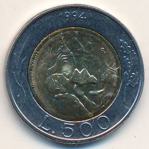 Сан-Марино, 500 лир (1994 г.)