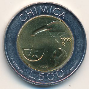 San Marino, 500 lire, 1998