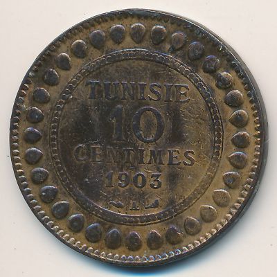 Tunis, 10 centimes, 1903–1904