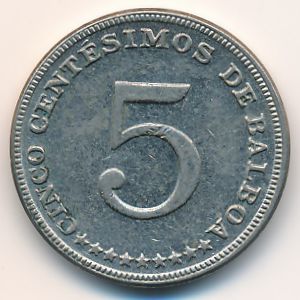 Panama, 5 centesimos, 1970