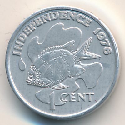 Seychelles, 1 cent, 1976