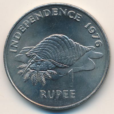 Seychelles, 1 rupee, 1976