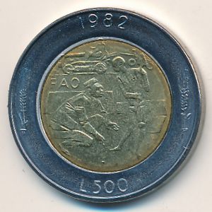 Сан-Марино, 500 лир (1982 г.)