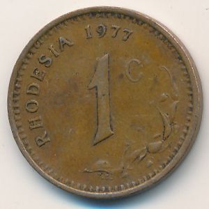 Rhodesia, 1 cent, 1977