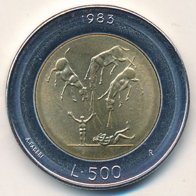 San Marino, 500 lire, 1983