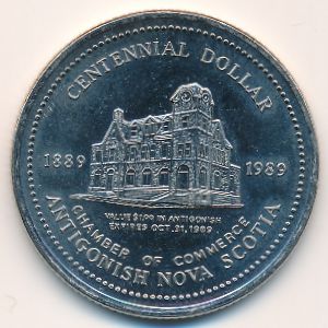 Canada., 1 dollar, 1989