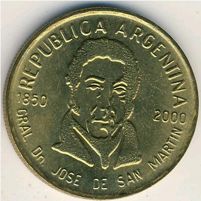 Аргентина, 50 сентаво (2000 г.)