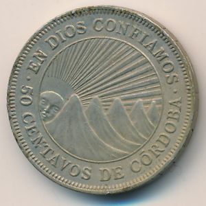Nicaragua, 50 centavos, 1965