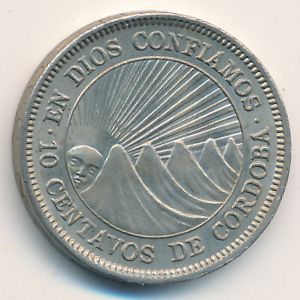 Nicaragua, 10 centavos, 1962–1965