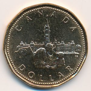 Canada, 1 dollar, 1992