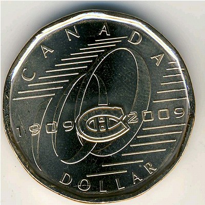 Canada, 1 dollar, 2009