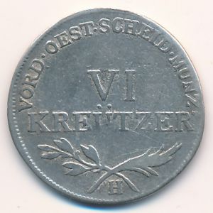 Передняя Австрия, 6 крейцеров (1792–1800 г.)