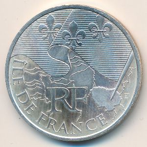 France, 10 euro, 2010