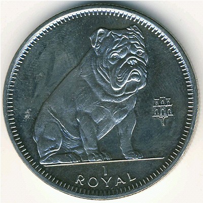 Gibraltar, 1 royal, 1996