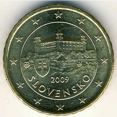 Словакия, 10 евроцентов (2009–2013 г.)