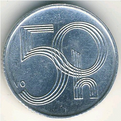 Czech, 50 haleru, 1998–2008